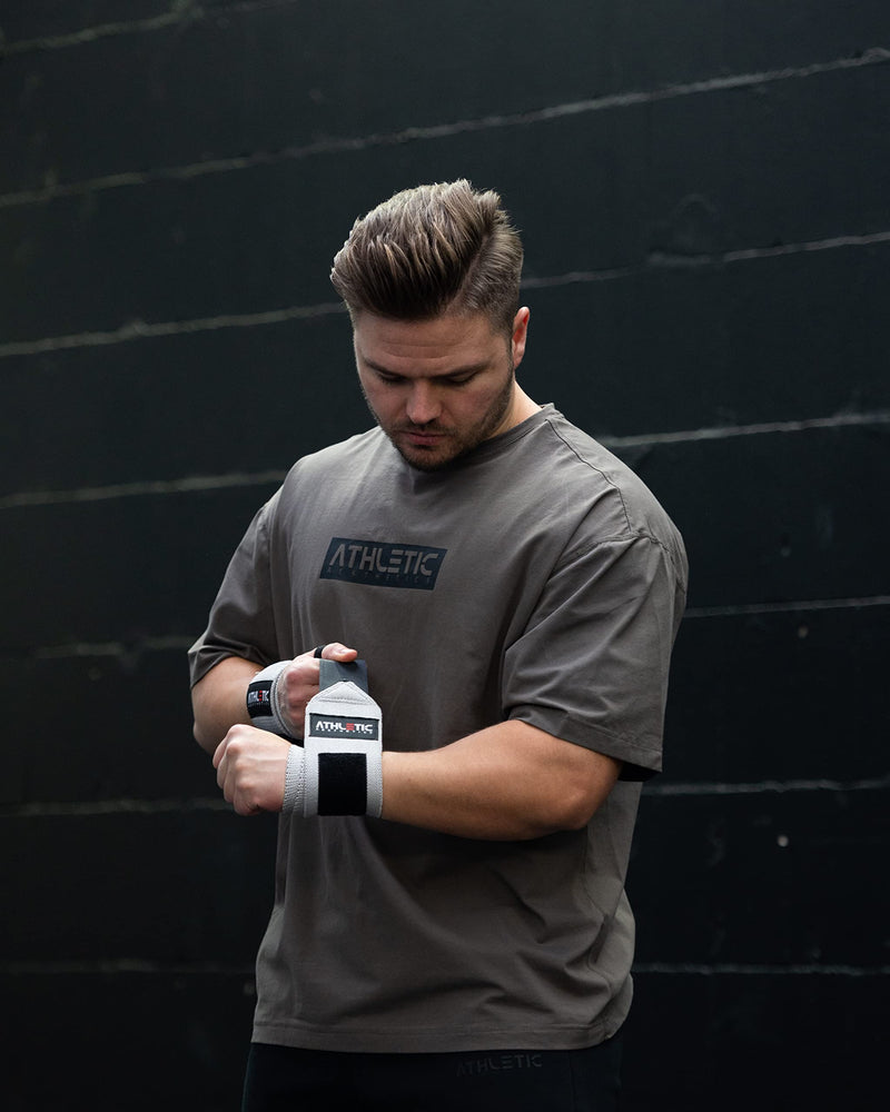 Athletic Aesthetics Wrist Bandages Fitness - Wrist Wrap (45 Cm In Pair) Wrist Brace For Strength Training, Fitness, Bodybuilding, Crossfit - Wrist Support With Exercise Guide As Pdf - NewNest Australia