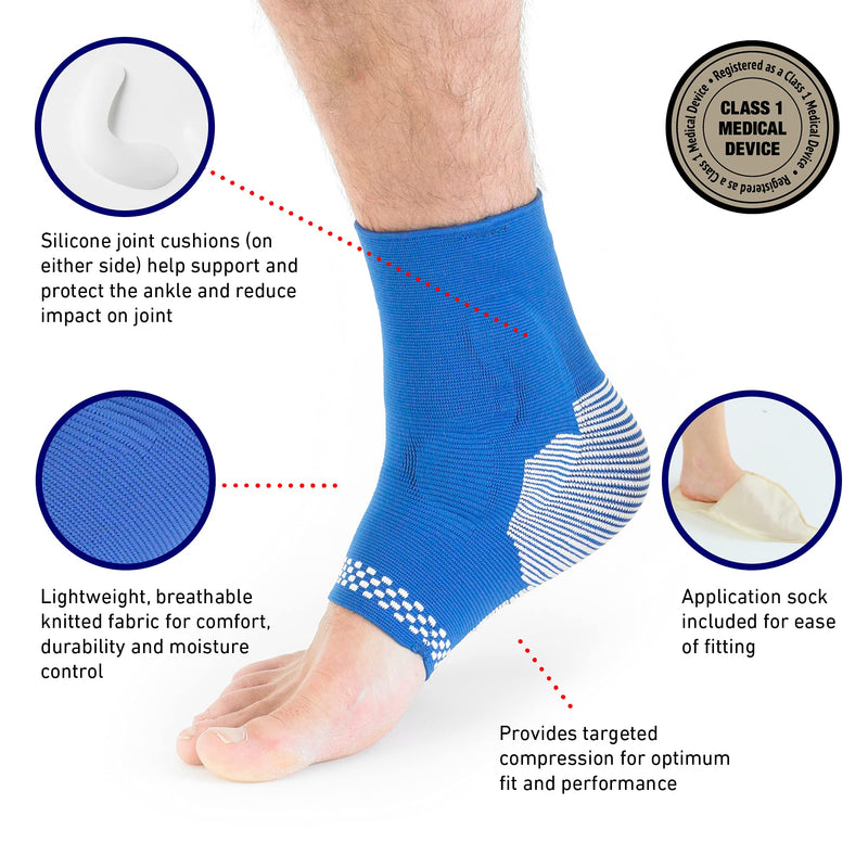 Neo G Ankle Support for Sprained Ankle, Achilles Tendonitis Support, Injured or Weak Ankles, Arthritis - Ankle Brace Foot Support for Ligament Damage. Multi Zone Compression - Airflow Plus - XL X-LARGE: 27 - 32 CM - NewNest Australia