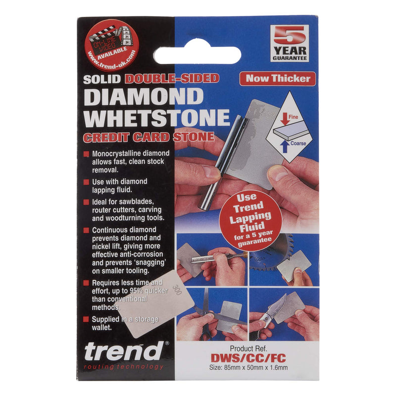 Trend DWS/CC/FC Fine/Coarse Double-Sided Diamond Credit Card Sharpening Stone (3-inch) - NewNest Australia