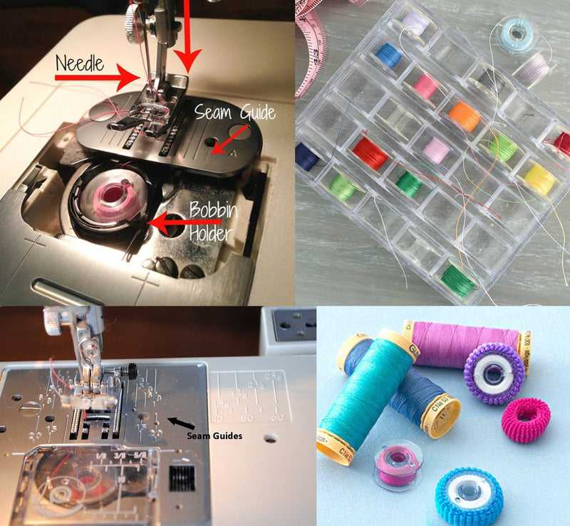 ilauke 36Pcs Bobbins and Sewing Thread with Case for Singer Brother Janome Babylock Kenmore Machine - NewNest Australia
