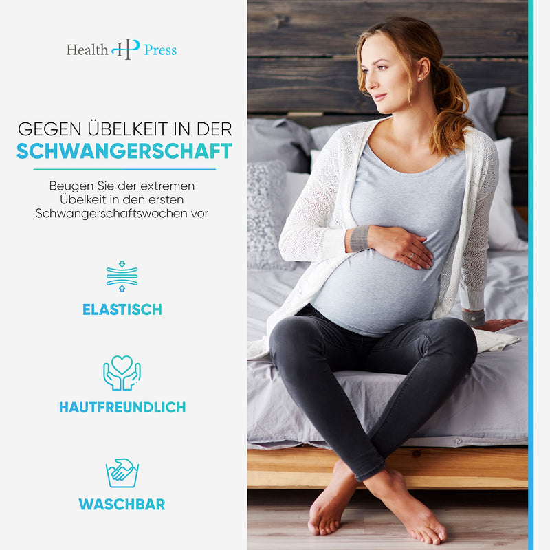 Acupressure Anti-Nausea Bracelet Black - Ideal For Pregnancy Nausea Sickness, Sea Sickness, Travel Nausea + Now With Free E-Book To Download: Get Rid Of Nausea Immediately! - NewNest Australia