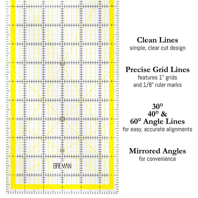 WA Portman Rotary Cutter Set & Cutting Mat for Sewing - 45mm Rotary Cutter for Fabric & 5 Blades - 9x12 Inch Fabric Cutting Mat - 6x12 Inch Acrylic Ruler for Cutting Fabric - Rotary Cutter and Mat Set - NewNest Australia