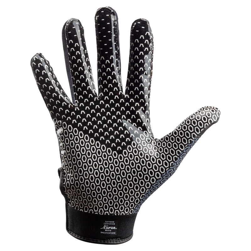 Cutters Football Glove Game Day Receiver. Silicone Grip Glove for Receivers. Adult and Youth Sizes Youth: L/XL Black Fade - NewNest Australia