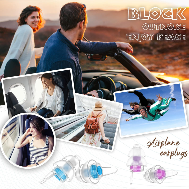 Ear Plugs For Sleeping 2 Pairs, Ear Protection Ear Plugs Against Snoring - Soft Silicone Sleep Plugs Dampens Noise Reusable For Work, Travel - Adult Child Small Ear Plugs - NewNest Australia