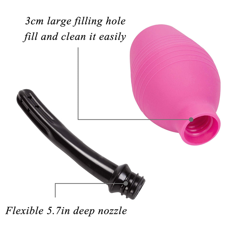 Enema Bulb for Men or Women - Douche Cleaner - 310 ml Capacity (Purple Color) Purple -310ml - NewNest Australia