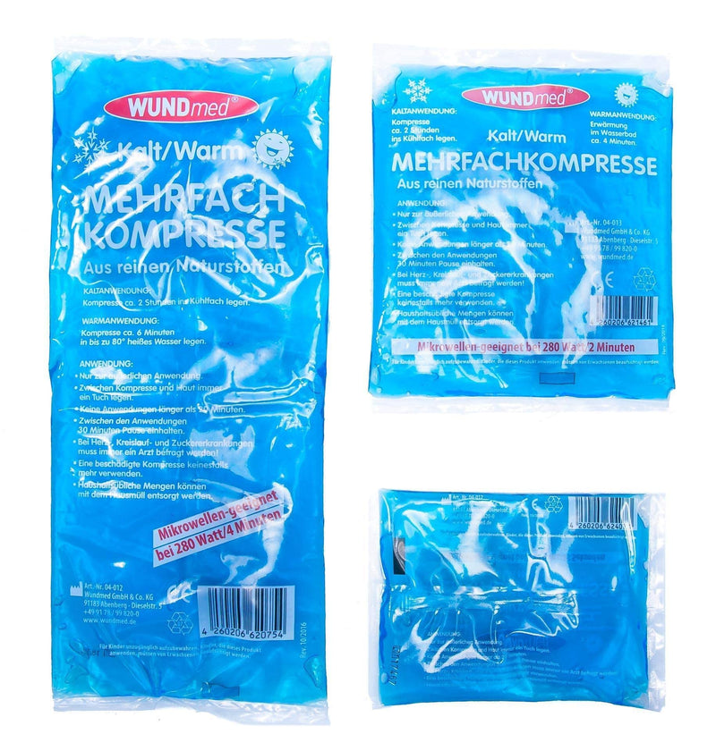 Wundmed multiple compresses hot/cold sizes set 1x large / 1x medium / 1x small set of 3 - NewNest Australia
