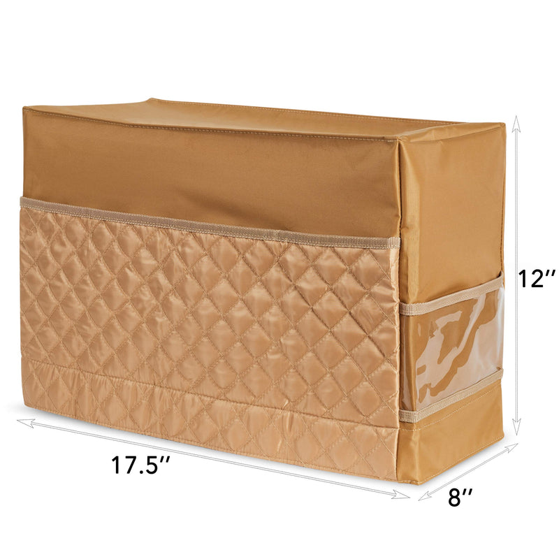Addicted DEPO Sewing Machine Cover with 3 Convenient Pockets - Protective Quilted Dust Cover Pro - Universal for Most Standard Singer & Brother Machines - | Rodi's (Beige) Beige - NewNest Australia