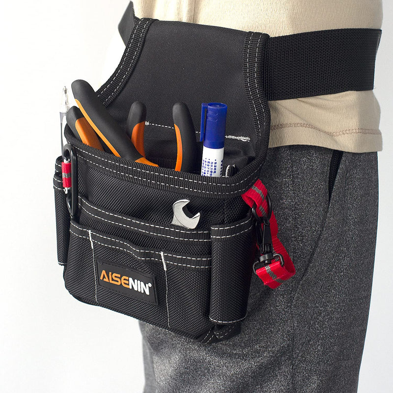 AISENIN 2 inch Padded Tool Belt Work Tool Belt for Heavy Duty Work(Black) Black - NewNest Australia