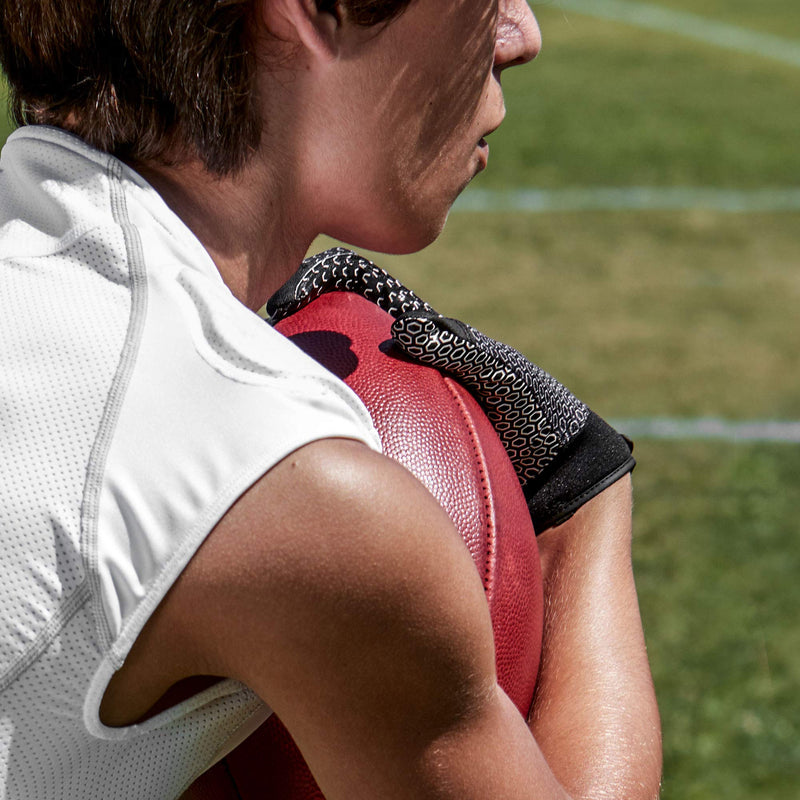 Cutters Football Glove Game Day Receiver. Silicone Grip Glove for Receivers. Adult and Youth Sizes Youth: L/XL Black Fade - NewNest Australia