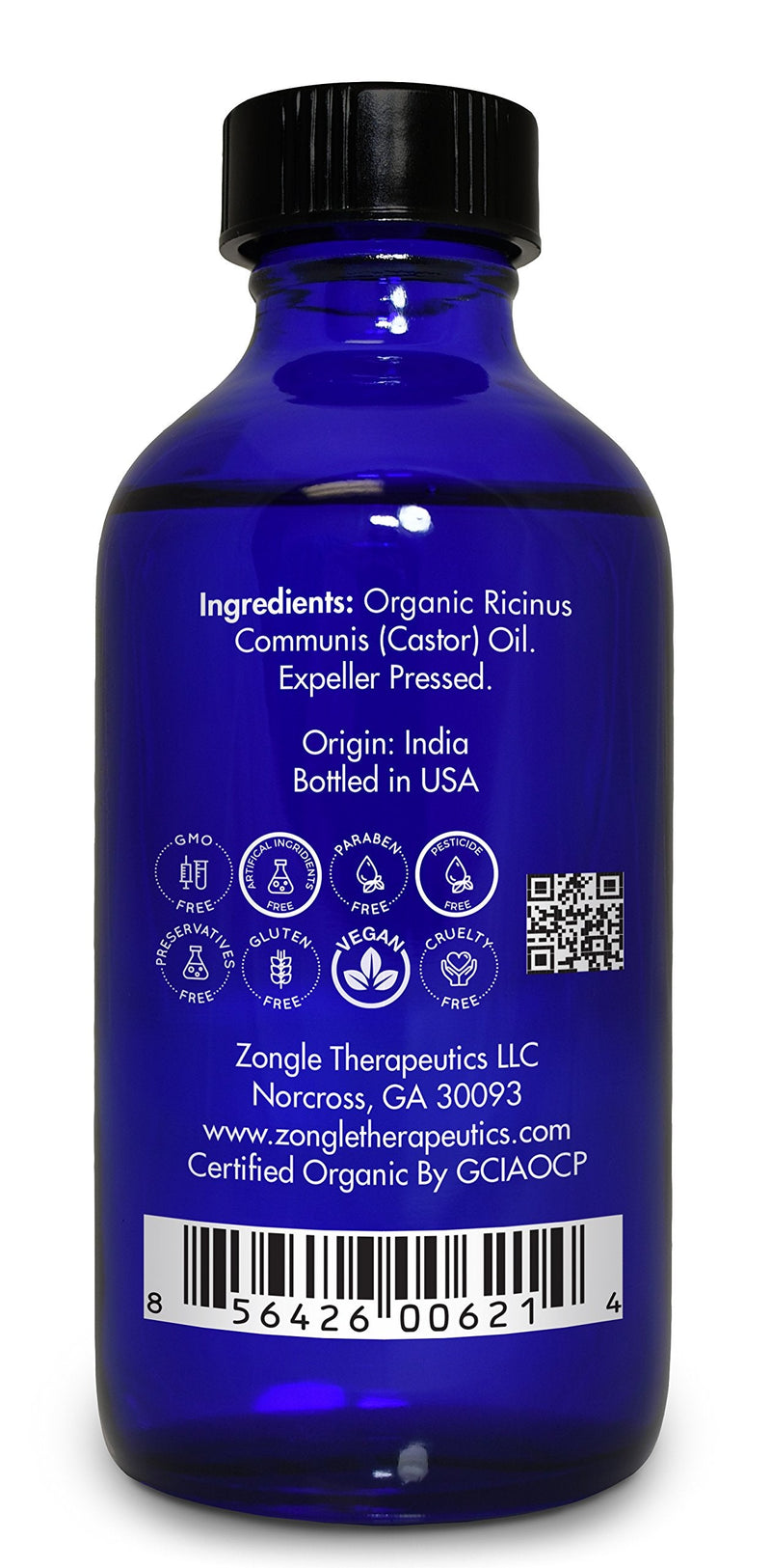 Zongle USDA Certified Organic Castor Oil, Cold Pressed, Ricinus Communis, 4 OZ… - NewNest Australia