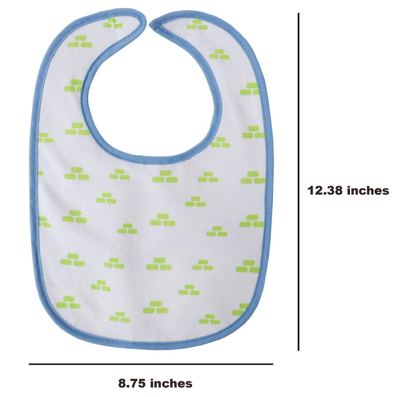 Neat Solutions 10 Pack Water Resistant Bib Set Blue/Grey Assorted - NewNest Australia