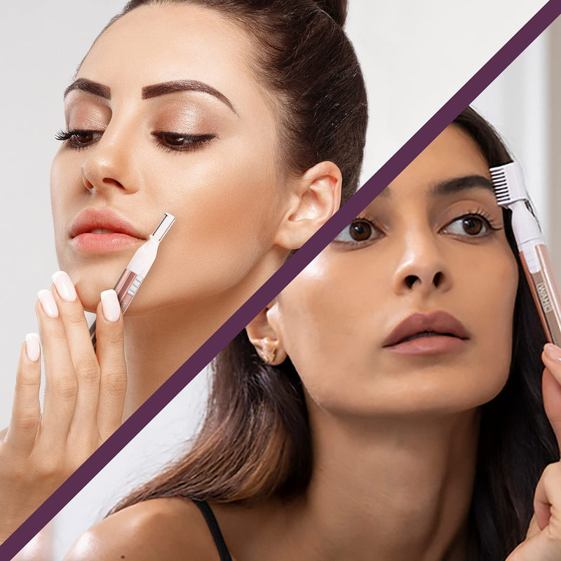 Wahl Ladies Precision Eyebrow Shaper, Women's Eyebrows Trimming, Rinseable Head, Battery-Operated Trimmer for Women, Painless Hair Removal, Trim Intricate Areas - NewNest Australia