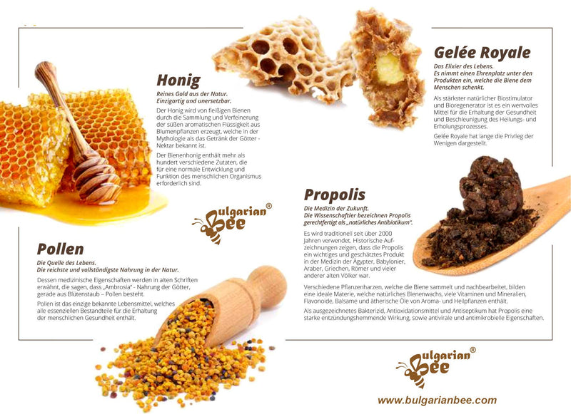 500 g of honey contains bee pollen, beeswax, propolis and royal jelly - NewNest Australia