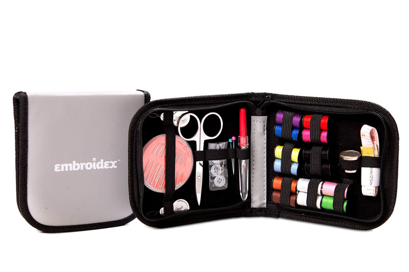 Embroidex Sewing Kit for Home, Travel & Emergencies - Filled with Quality Notions Scissor & Thread - Great Gift - NewNest Australia