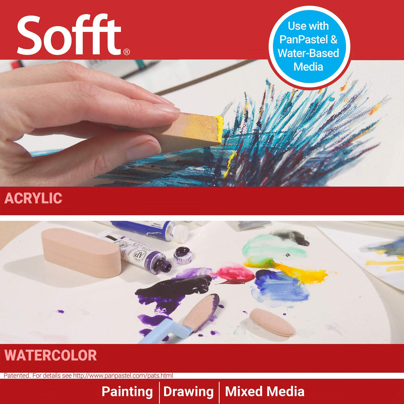 Sofft Tool 61042 Round Sponges pack of 4 for PanPastel Artist Painting Pastels - NewNest Australia