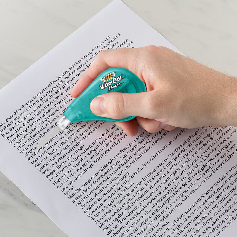 BIC Wite-Out Brand EZ Correct Correction Tape, White, 10-Count, Translucent Dispenser Shows How Much Tape is Remaining 10 Count - NewNest Australia
