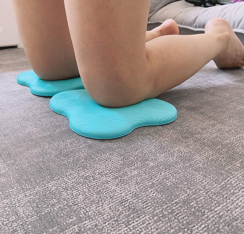 Zealtop Yoga Knee Pad Cushion Extra Thick for Knees Elbows Wrist Hands Head Foam Yoga Pilates Work Out Kneeling pad Lake blue - NewNest Australia