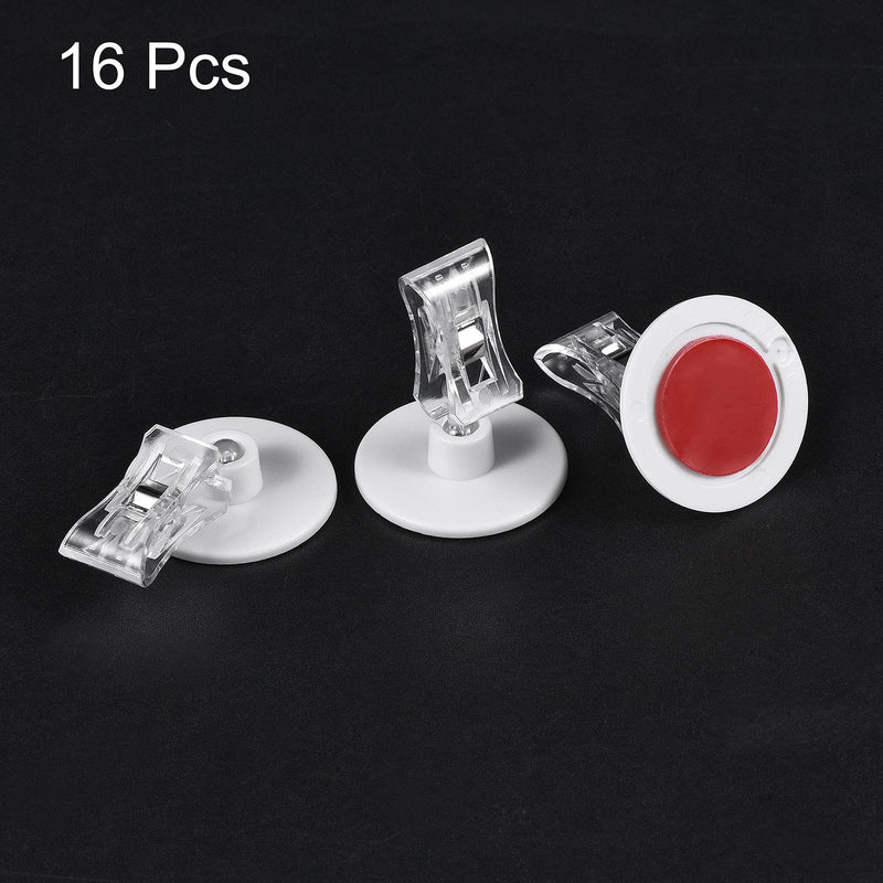 MECCANIXITY Plastic Merchandise Sign Clip, Rotatable Clip-on Holder Stand, Price Display Tags 4x4.5cm (WxH) Pack of 16pcs - NewNest Australia