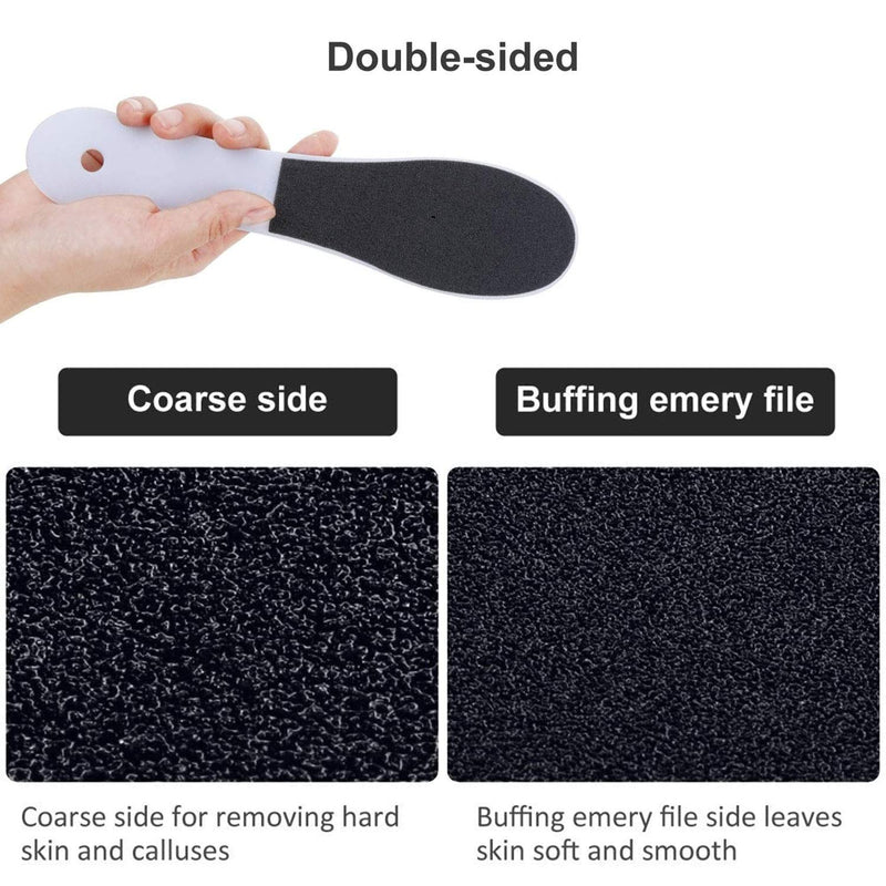 2 Pieces Double-Sided Foot File Foot Rasp File Dead Skin Remover Foot Scrubber Hard Skin Remover Foot Care for Wet and Dry Cracked Feet - NewNest Australia