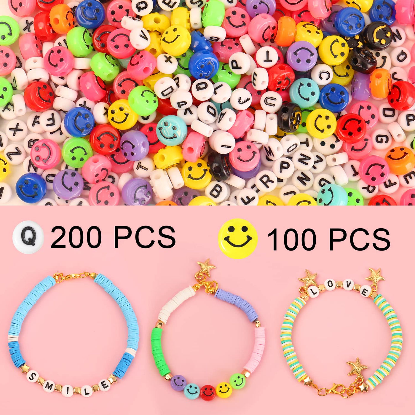 UHIBROS 6000 Pcs Clay Beads Bracelet Making Kit, Girls Friendship Bracelet  Polymer Heishi Beads with Jewelry Charms Crafts Gifts for Teen