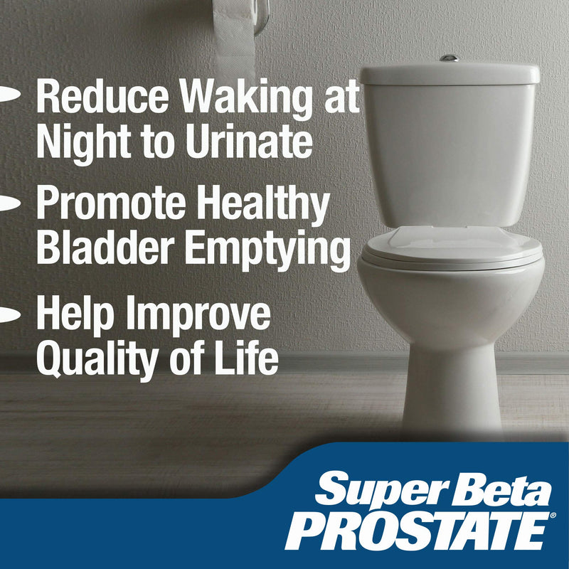 Super Beta Prostate Supplement for Men - Reduce Bathroom Trips Day & Night, Over 15 Million Bottles Sold - Promote Sleep, Better Bladder Emptying & Healthy Prostate, Beta Sitosterol (120ct, 2 Bottle) - NewNest Australia