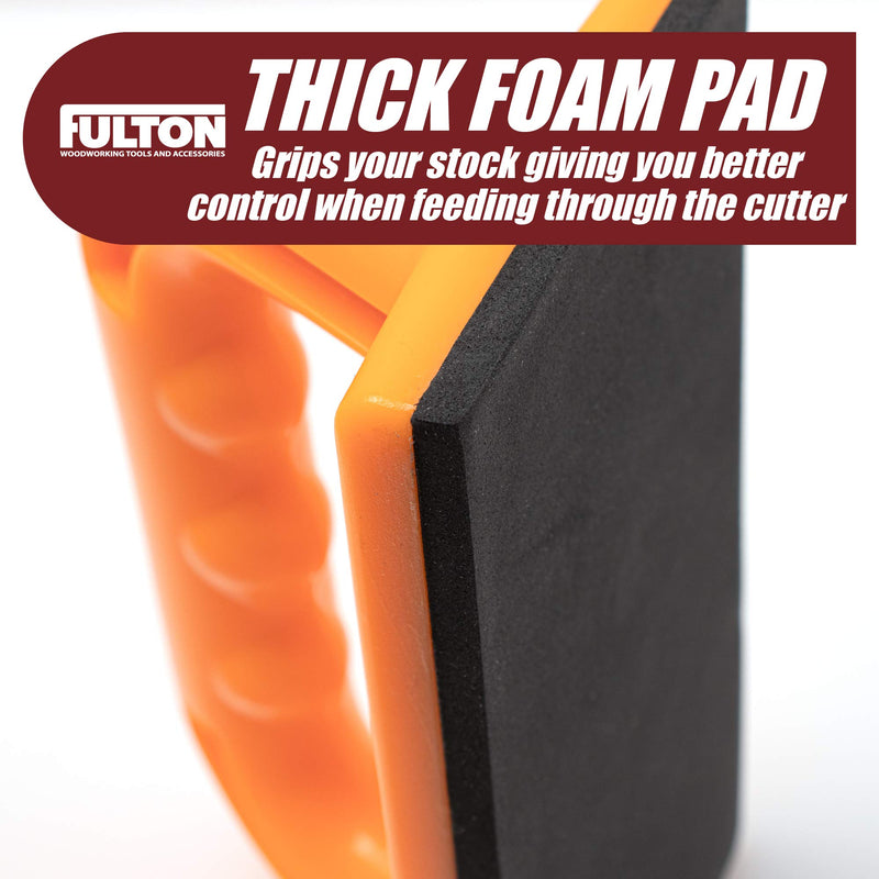 Safety Push Block 2 Pack, Safety Orange Color for High Visibility Ideal for Use On Router Tables, Jointers, Shapers and Band Saws - NewNest Australia
