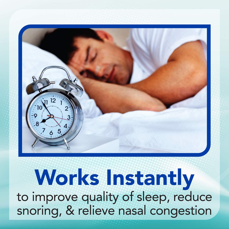 Instaclear Nasal Breathing Strips, Clear Medium 30 ct | Works Instantly, Nasal Congestion Relief, Stops Snoring, Cold & Allergy - NewNest Australia