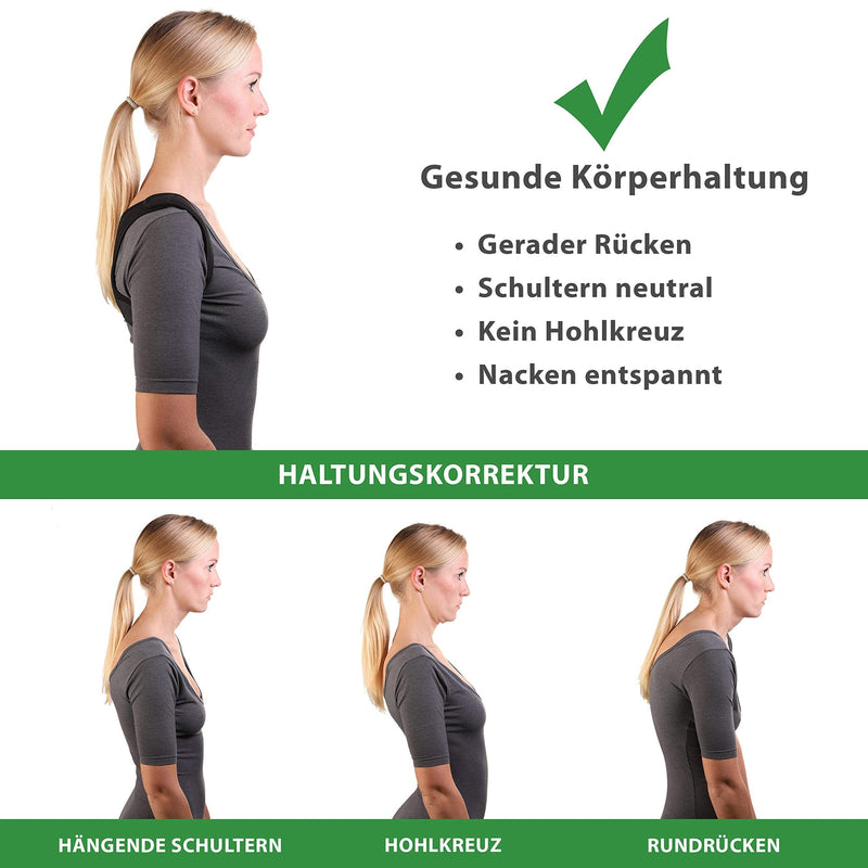 Winner 2020 Vitalfabrik Back Support Straight Holder For Posture Correction, Shoulder Strap, Back Stabilizer, Back Pain, Posture Correction, Back Women, Posture Correction, Back Men, Back Straightener, Men, Black, M - NewNest Australia