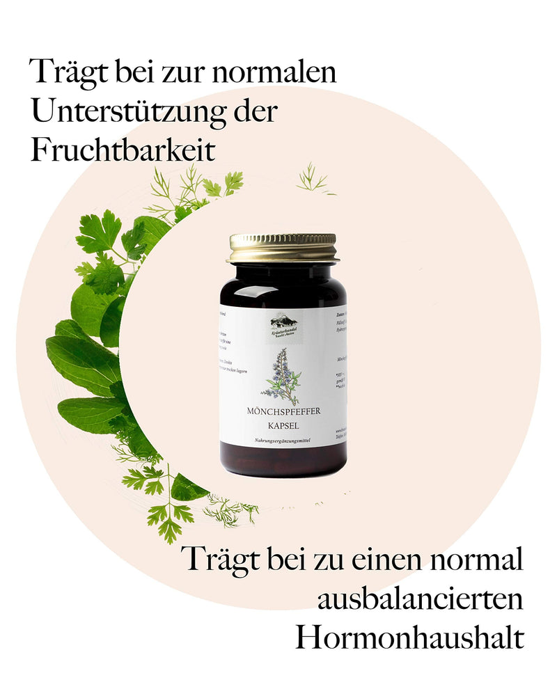 KRÄUTERHANDEL SANKT ANTON - Monk's pepper capsules - 10 mg monk's pepper extract - high dosage 180 capsules - German premium quality - NewNest Australia