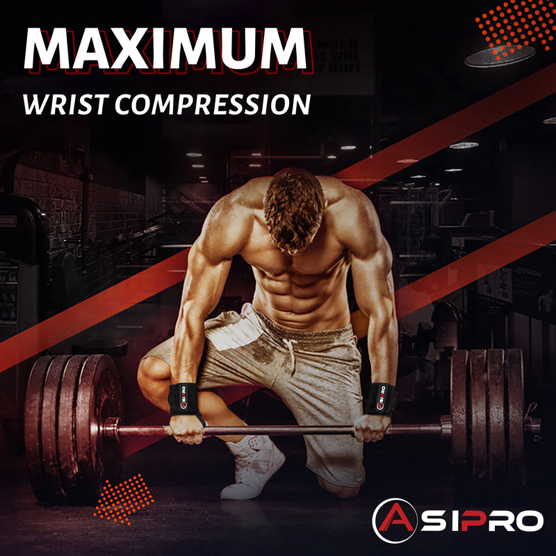 Asipro Wrist Bandages Fitness Professional Wrist Wraps Wrist Wraps For Calisthenics, Bodybuilding & Strength Training Fitness Wrist Protection Sports Bandage Wrist Pair 2 Wrist Support Sports - NewNest Australia