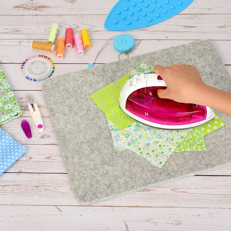 Rdutuok 17x13.5 Inches Wool Pressing Mat for Quilting Ironing Pad 100% Wool from New Zealand Easy Press Wooly Felted Iron Board for Retains Heat, Great for Quilting & Sewing Projects 17" x 13.5" - NewNest Australia