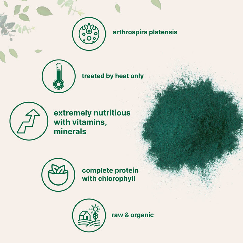 Micro Ingredients Organic Spirulina Powder, 16 Ounce, Raw Spirulina (Arthrospira Platensis), The Richest Sources of 70% Vegan Protein, Containers Minerals, Vitamins, Non-GMO & Non-Irradiation 1 Pound (Pack of 1) - NewNest Australia