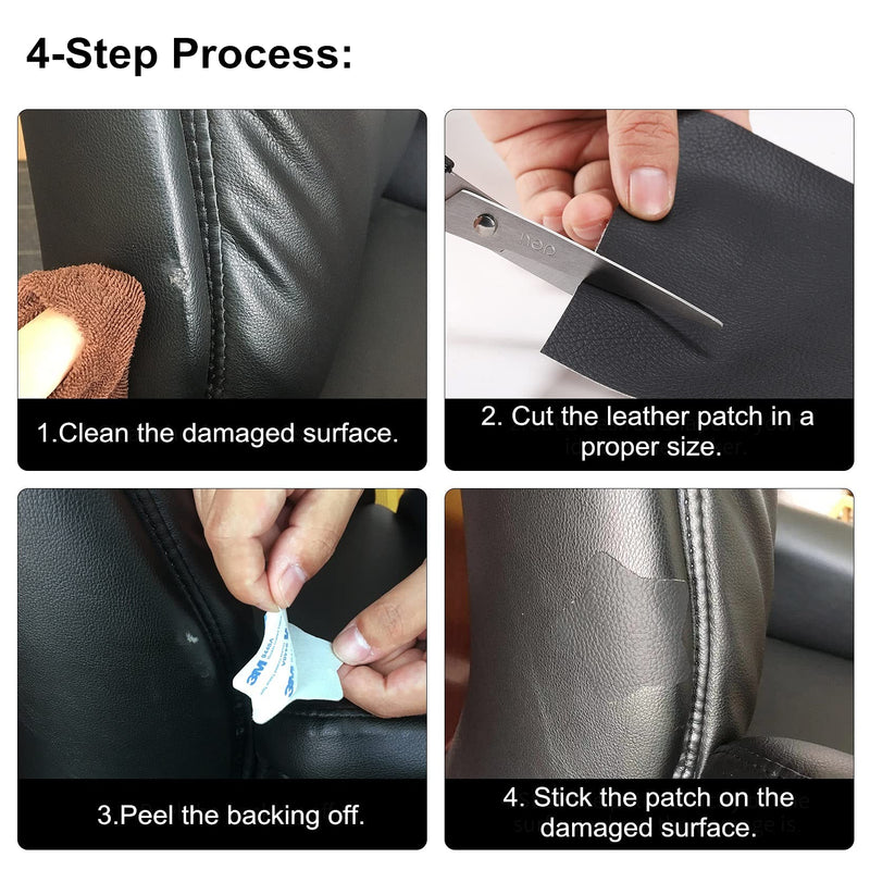 ILOFRI Large Leather Repair Patch 60x17 inch, Self Adhesive Vinyl and Leather Repair Tape Kit for Couch, Car Seat, Furniture, Upholstery, Sofa, Chairs, Handbags, Boots, Book Cover, Jacket - Beige - NewNest Australia