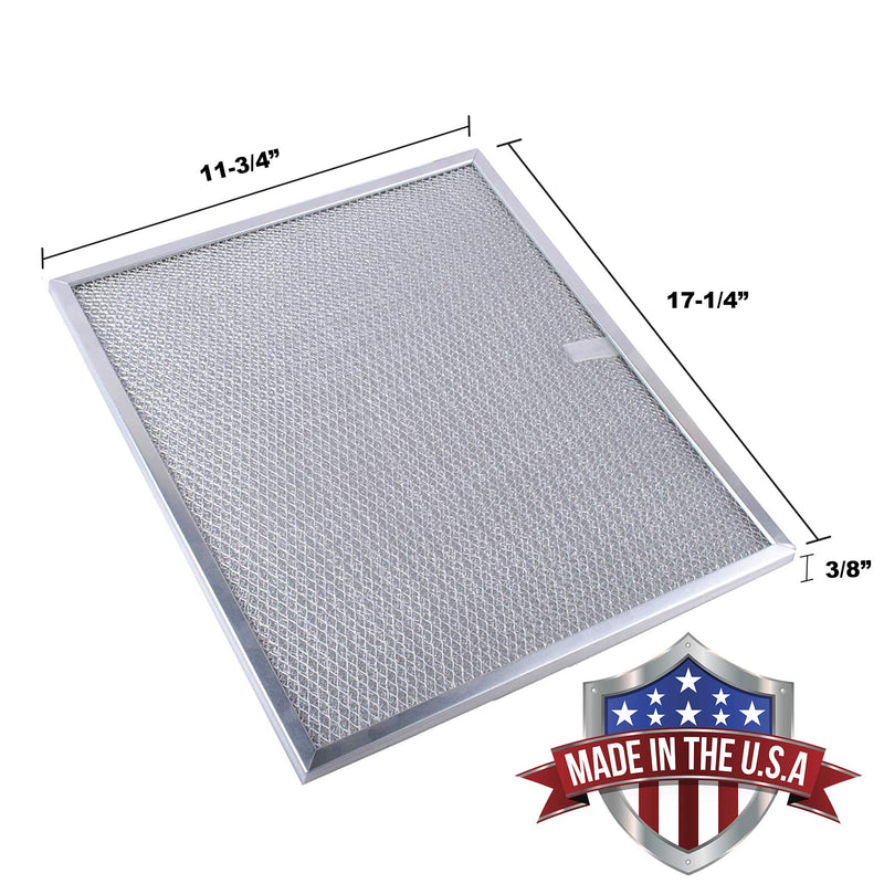 Broan Model BPS1FA36 Range Hood Filter 11-3/4" X 17-1/4" X 3/8" Replacement for NuTone Allure 36" WS1 and Broan QS1 36-Inch Filter Aluminum (Made in USA) (2-Pack) - NewNest Australia