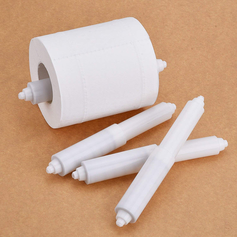 Shappy Toilet Paper Holder Roller White Replacement Plastic Spring Loaded（2 Pack） - NewNest Australia