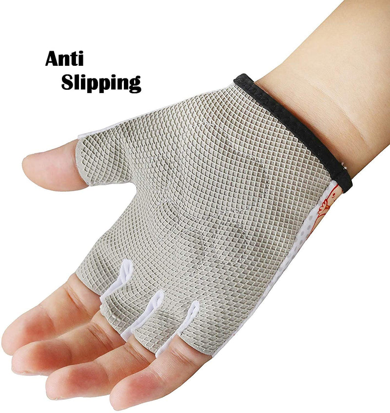Roaming Kids Gloves for Age2-10, Great for Boys Girls Outdoor Sports,Biking,Cycling, Riding, Netball,Climbing, Monkey Bar,Scooter… XS (Around a Palm: 5.9") Happy Time - NewNest Australia