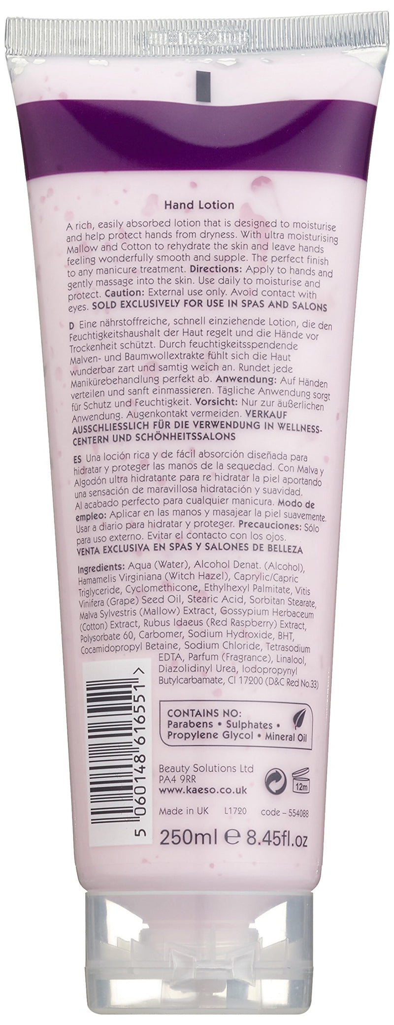 Kaeso Raspberry Ripple Hand Lotion 250 ml - NewNest Australia