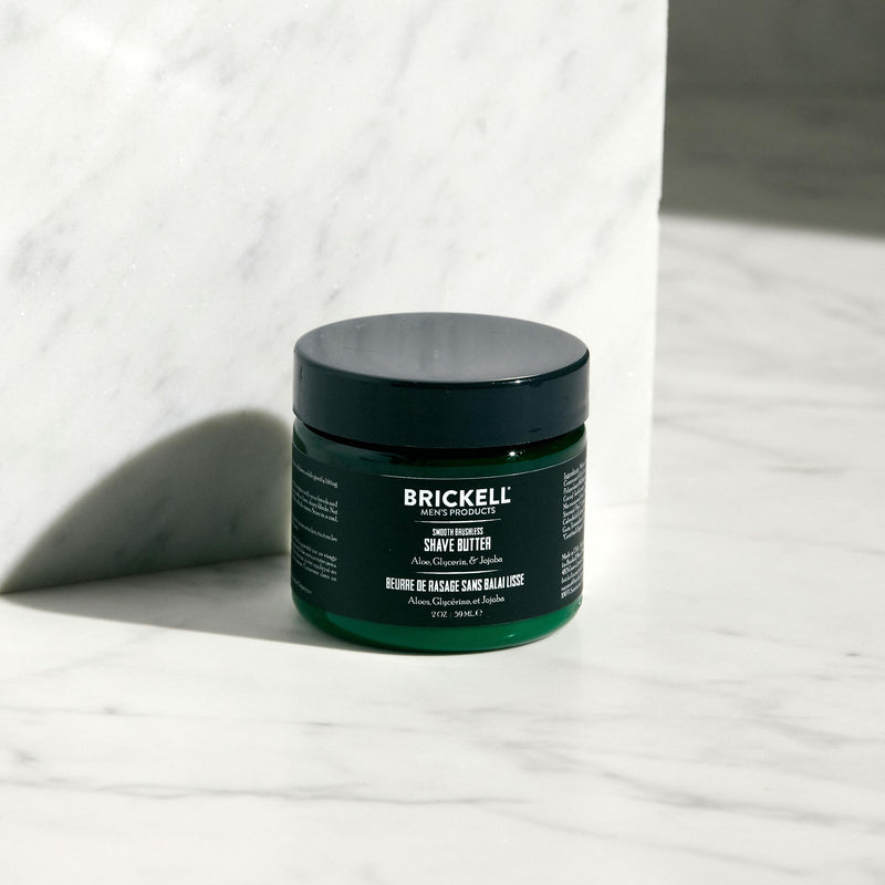 Brickell Men's Products Smooth Brushless Shaving Butter - Natural and Organic (Odorless, 59 mL) Odorless 59 ml (Pack of 1) - NewNest Australia