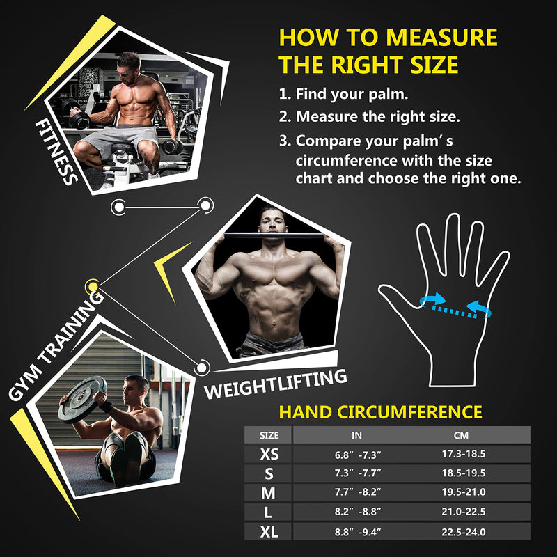ihuan New Weight Lifting Gym Workout Gloves Men & Women, Partial Glove Just for The Calluses Spots, Great for Weightlifting, Exercise, Training, Fitness… Black Medium - NewNest Australia