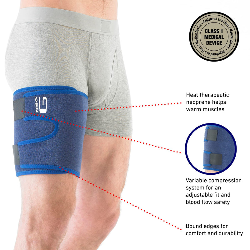Neo-G Thigh Support Hamstring Support to Quadriceps and Hamstring Muscles – Hamstring Compression Sleeve for Sprains, Strains, Pulled Muscles, Sports Injury – Adjustable – Class 1 Medical Device - NewNest Australia