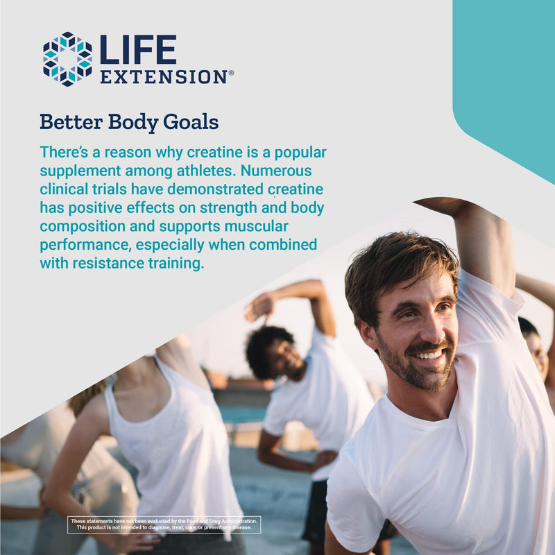 Life Extension Creatine Capsules – Non-GMO – 120 Capsules 120 Count (Pack of 1) Standard Packaging - NewNest Australia
