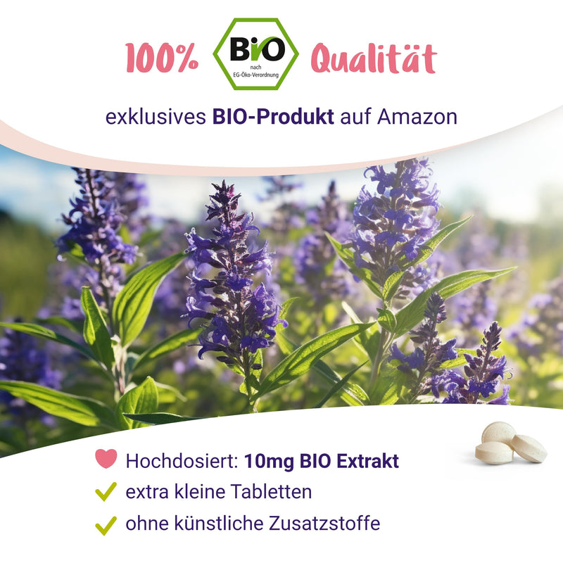 ORGANIC chasteberry high dose 10mg (agnus castus) - small & easy to swallow, popular lady's herb - 120 mini tablets with ORGANIC chasteberry extract from France - from PregniVital® - NewNest Australia