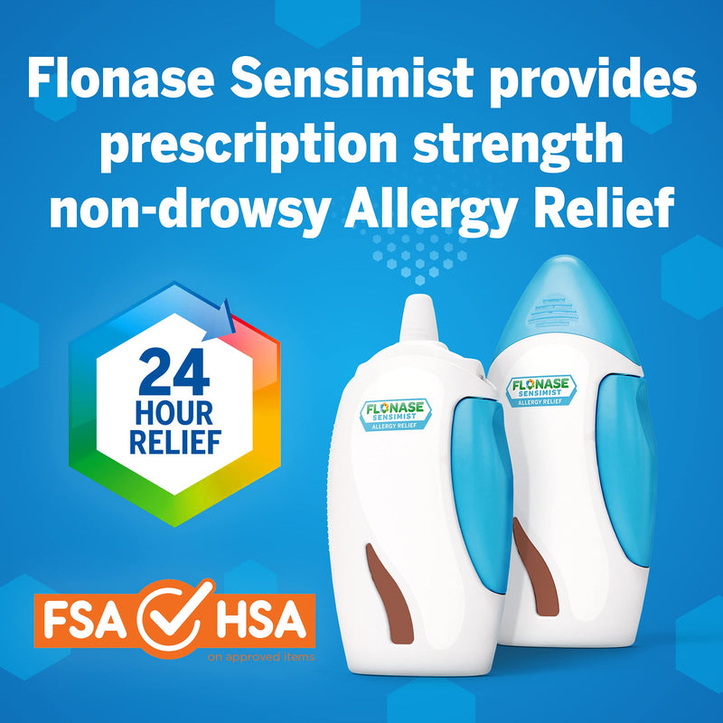 Flonase Sensimist Allergy Relief Nasal Spray Non Drowsy Allergy Medication, Gentle Mist - 120 Sprays Adult Pack - NewNest Australia