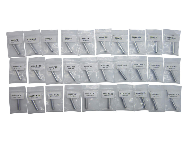 30 PCS Soldering Tips 900M for Hakko 936 937 888D 907 FX-600 Milwaukee M12SI-D Radio Shack 64-053 Yihua 936/936B x-tronics 3020/3020-XTS Baku 909 878AD zany 853d Atten Quick Aoyue Solder Iron Tip - NewNest Australia