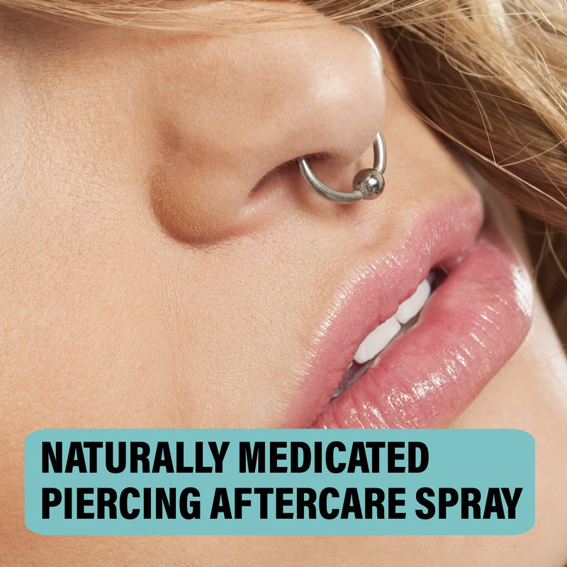 Base Labs Sea Salt Piercing Aftercare Spray | 4oz | Cleanses, Sterilizes & Soothes | Saline Solution For Piercings with Lysozyme | Fast Ear Piercing Cleaner Solution For Ears, Nose & Bumps | 120ml - NewNest Australia