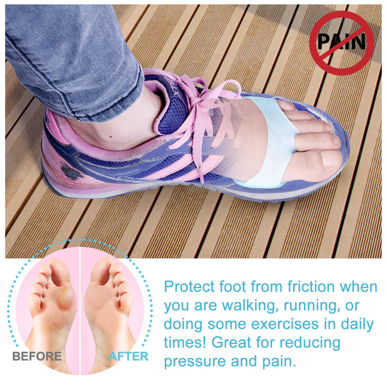 Bukihome Silicone Foot Pads, 8 Pieces Gel Forefoot Pads for Women and Men, Foot Pads, Bunion Metatarsal, Morton Neuroma Insoles for - Callus, Metatarsal Pain (Blue) Blue - NewNest Australia