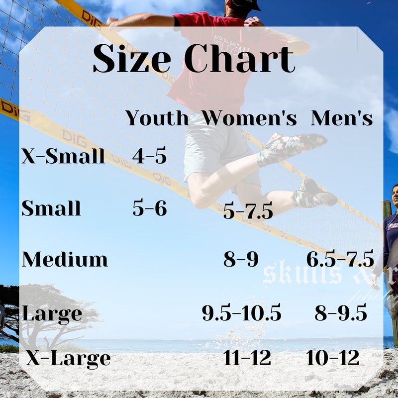 ShocSox Beach Volleyball Socks - Sand Soccer Socks - Socks for all Sand Activities Baja Beach Medium - NewNest Australia