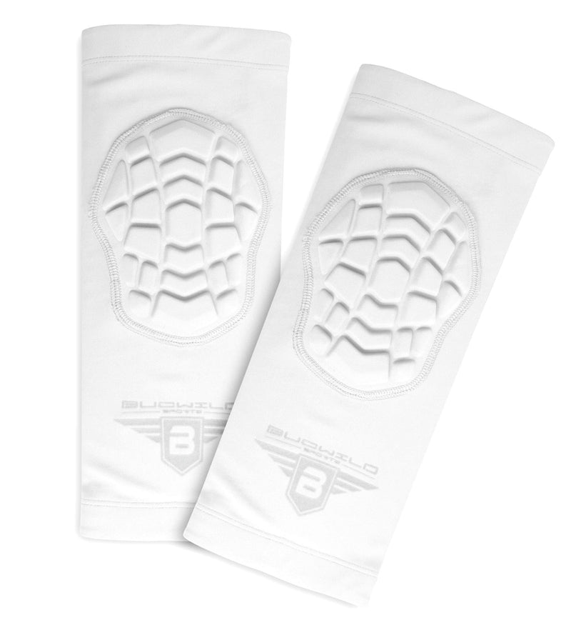 Bucwild Sports Compression Knee Pads for Basketball Volleyball Wrestling - Youth/Kids & Adult Sizes White Small - NewNest Australia