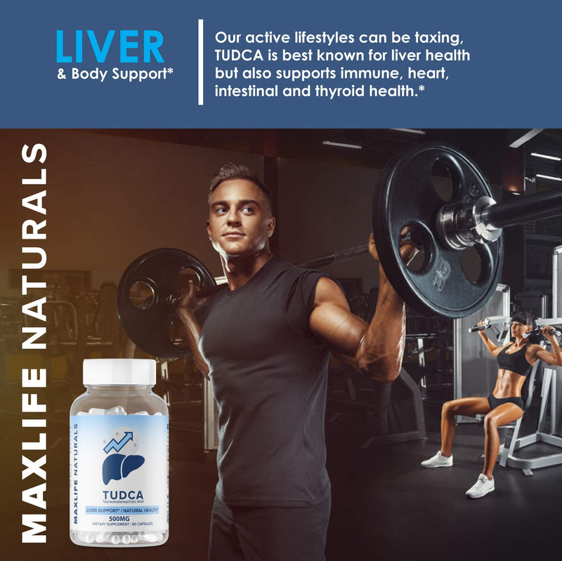 Tudca Liver Support Supplement - Tudca 500mg 60 SERVINGS - Liver Cleanse - Liver Rescue Aid Bile Salts - Tudca Bile Salt - Assist Liver Detox Cleanse Tudca Supplement (Tauroursodeoxycholic Acid) - NewNest Australia