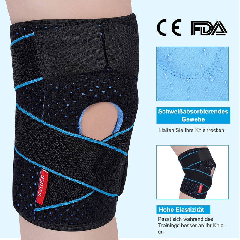 Sivitick Knee Support For Women And Men, Adjustable Knee Support With Side Stabilizers & Patella Gel Pads, Orthopedic Bandage, Knee, Meniscus, Osteoarthritis, 1 Piece, Unisex - NewNest Australia